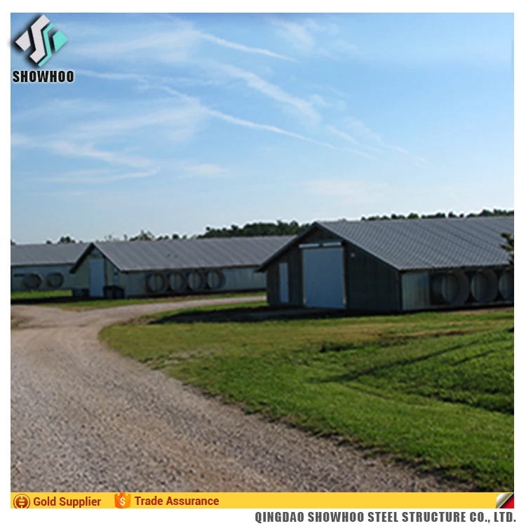 Prefabricated Low Cost Broiler Poultry Farm House Design In China