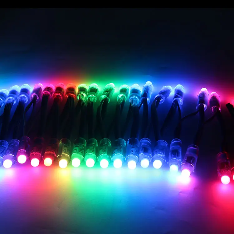 12 мм 5 в В Рождественский светодиодный IP67 Водонепроницаемый Полноцветный WS2801 адресный