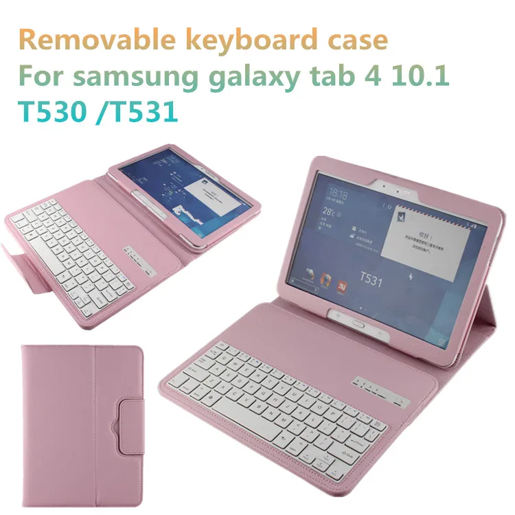 Китай Завод 10.1 дюймов Клавиатура Bluetooth Крышки Защитный Чехол Для Samsung Galaxy Tab 4 T530