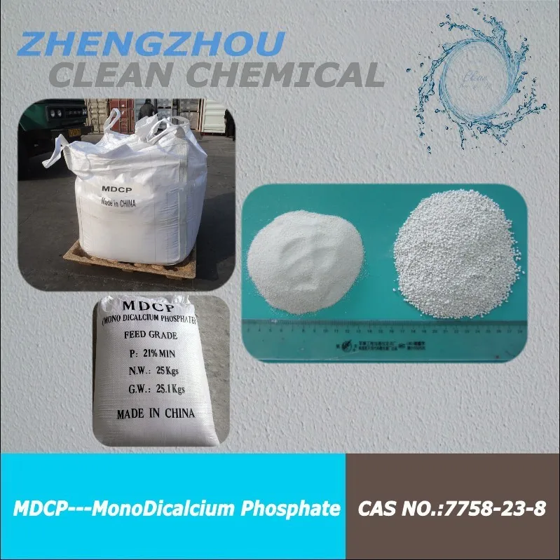 Clean Chemical MDCP (Mono Dicalcium Phosphate ) 21% for feed grade/phytase enzyme feed additives
