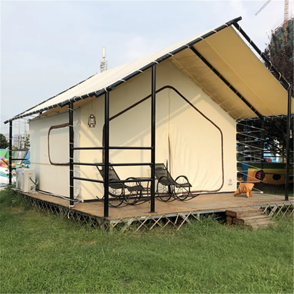 family outdoor Luxury Safari Tent For Resorts & glamping