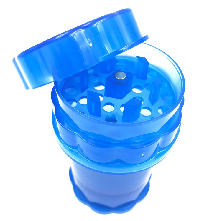 
Hot selling 60mm 4 Parts Custom Plastic Herb Tobacco Grinder 