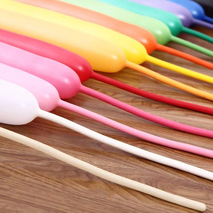 Festival Party Decorations long Shape magic sliver whistle balloon latex balloons