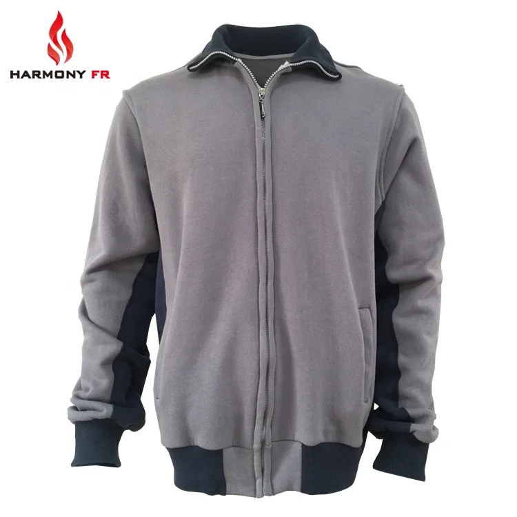 100% Cotton Knitted Fleece Welding Workwear Fire Proof Jacket