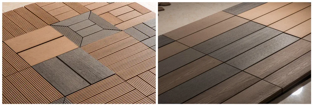 Wood Plastic Composite China Decking Garden Interlocking WPC Deck Tile