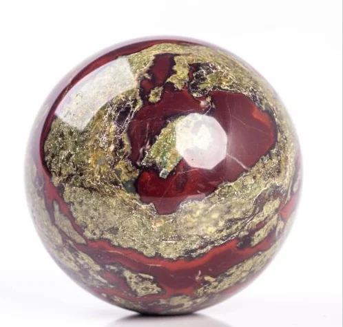 Wholesale Natural Gemstone Folk Crftas Crystals Healing Stones Dragon Blood Stone Quartz Crystal Sphere Ball