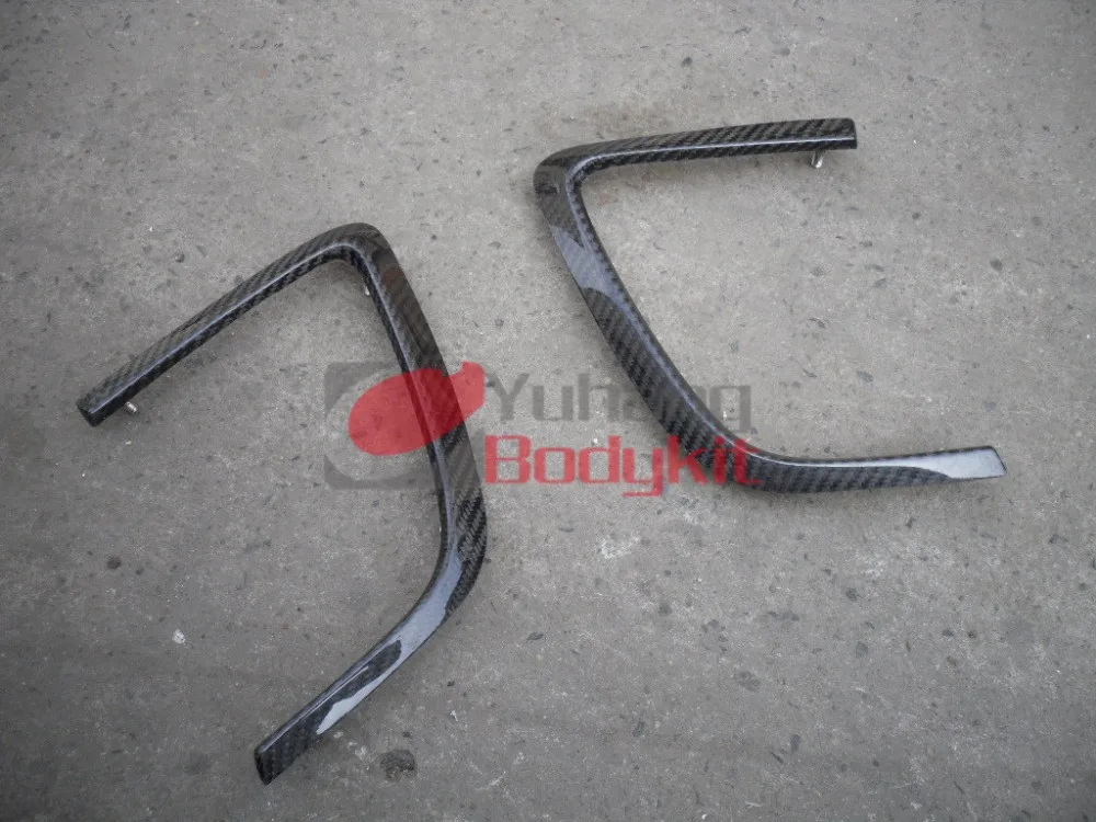 Car Racing Bodykit For Carbon Fiber Skyline R35 GTR Wald Style Front Bumper Side Vent Cover CF