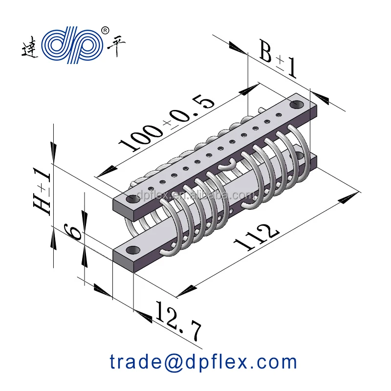 DPFLEX Wire Rope Base Isolator Cable Mount Helical Loop Vibration Shock