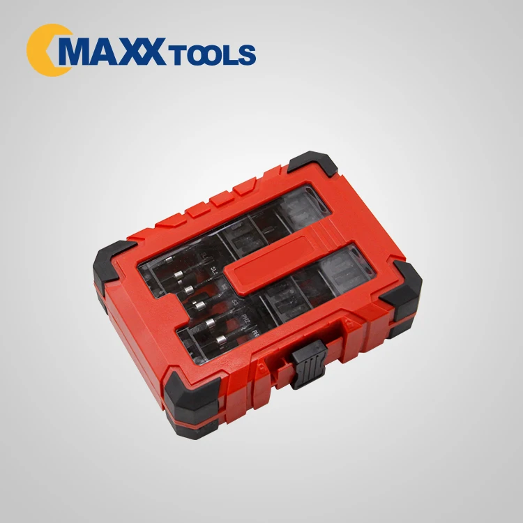 33pcs S2 impact screwdriver bits and socket sets in transparent plastic box