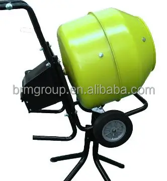130L Electric Mobile Concrete Mixer Portable Cement Mixer with Stand Heavy Duty Concrete Mixing Machine