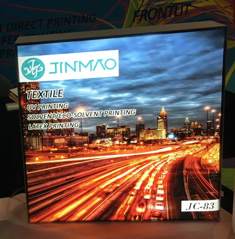 
Latex digital printing 100% polyester knit PU fabric flag fabric UV backlit fabric sublimation printing textile 