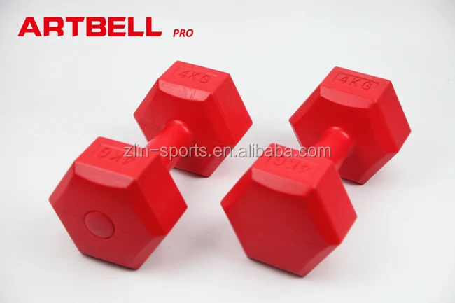 Пластиковые и песочные круглые треугольные шестигранные цементные гантели для упражнений на руку