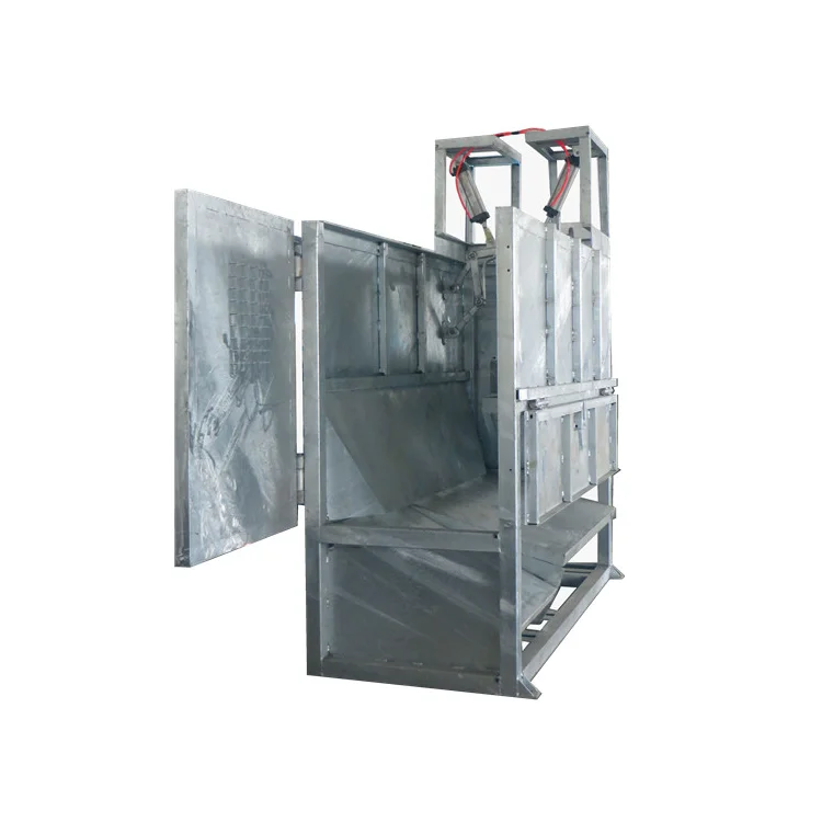 Пневматический бокс для крупного рогатого скота с предварительно защищенными защитными заборами