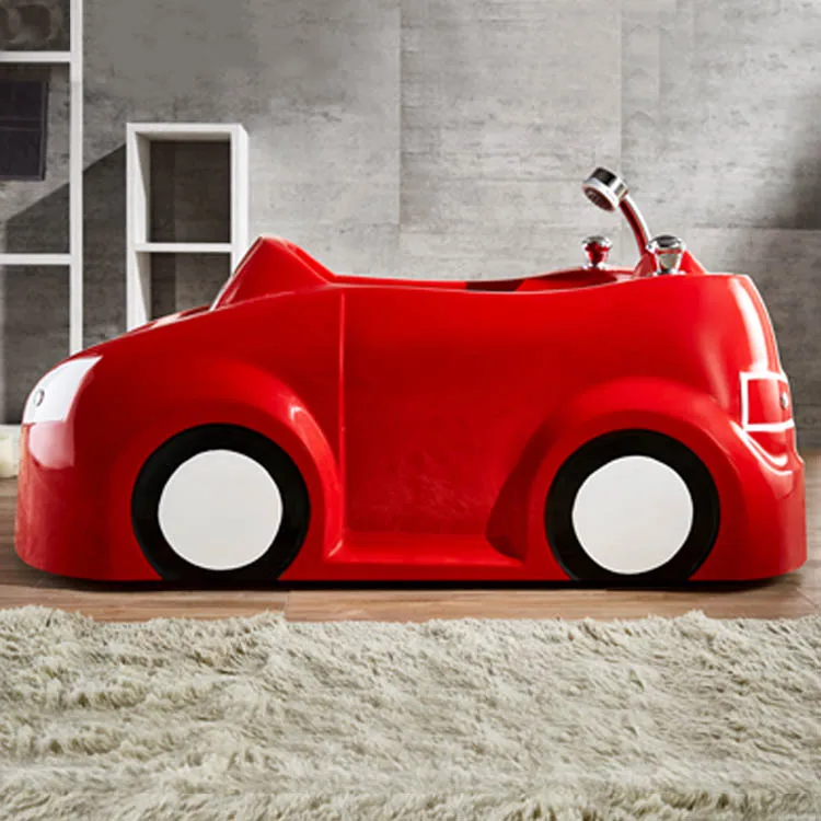 K-532C Red car shape small portable freestanding used bathtub for children sale, baby wash tub