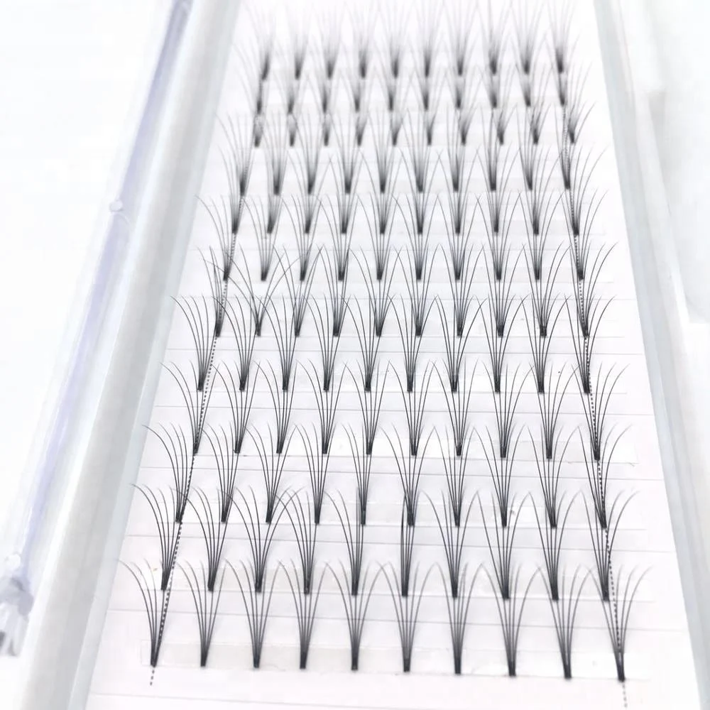 
 4D 5D готовые вееры русский объем mega lashes 0,1 0,07 мм D C завитки 12 мм 13 мм длина ресниц  