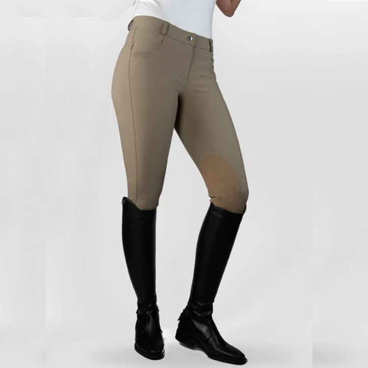 Wholesale Women Equestrian Jodhpurs Half Knee Silicone Grip Equestrian Clothing