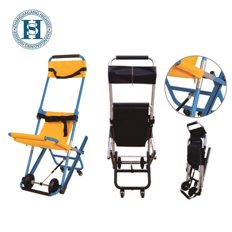 
Medical Emergency Rescue Aluminum Alloy Folding Evacuation Chair Stretcher For Stairs 