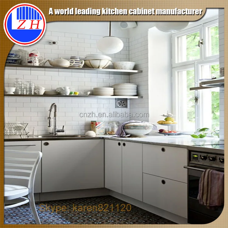 I shaped Wholesale Modern mini kitchen furniture kitchen cabinets for small kitchen