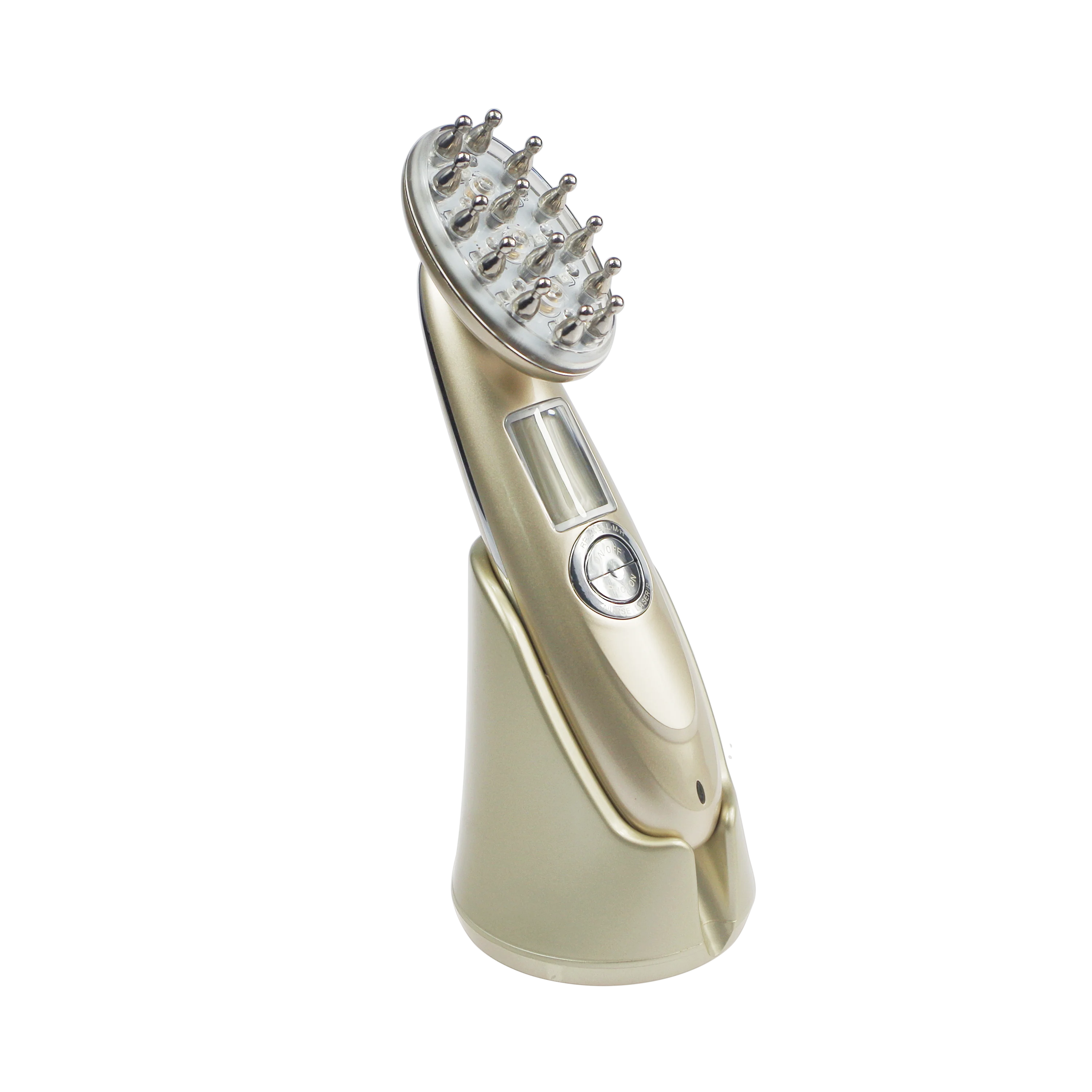 Electric EMS Laser RF Photon Micro vibration Hair Growth Head Scalp Vibrating Massager Comb Brush for Homen