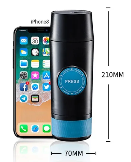 rechargeable mini espresso maker automatic and powder