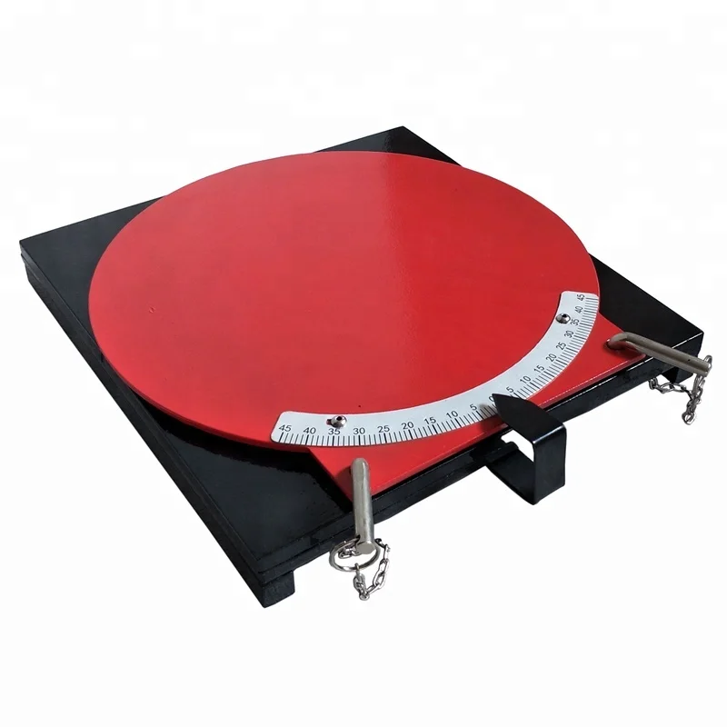 Vehicle tools 2 Ton Steel Wheel Alignment Turn Plates Table used together with 3D Wheel Alignment equipment machine