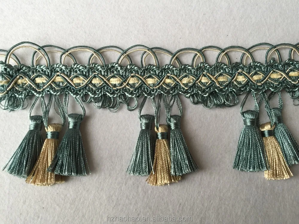 
High quality curtain decorative tassel fringe 
