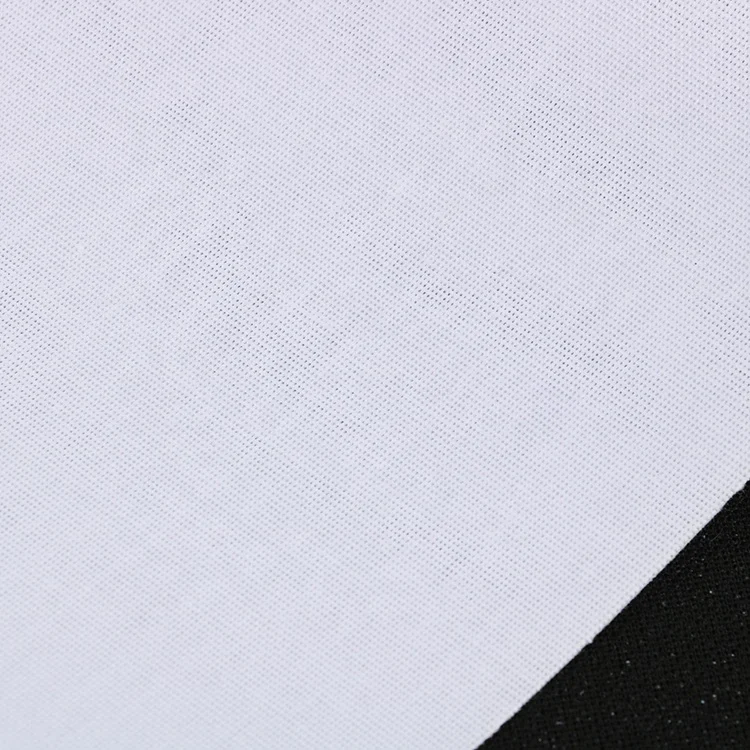 100% Polyester plain Lining Shirt Collar Fusing Cotton Interlining