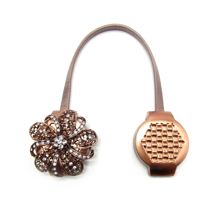 Newest sale plated magnetic curtain buckle curtain clip curtain holder