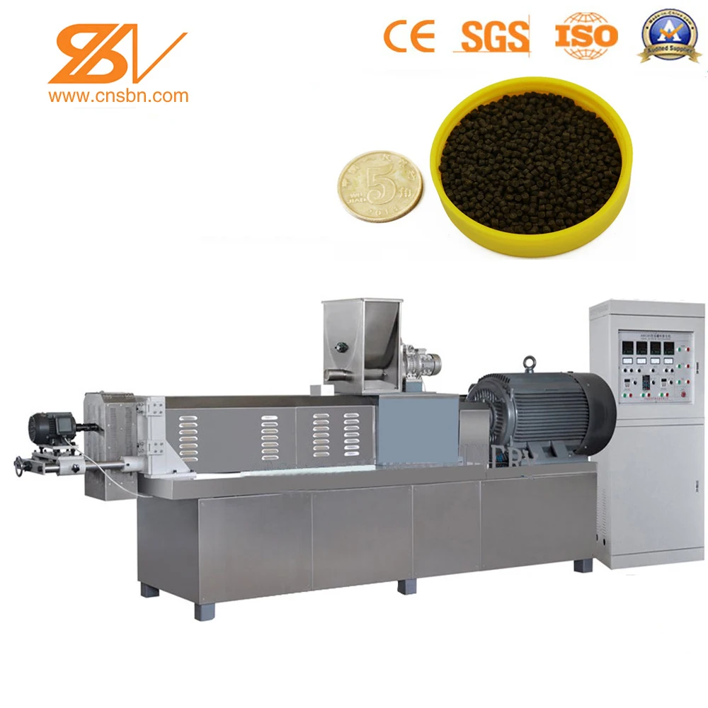 Tilapia fish feed machine extruder , fish feed manufacturing plant