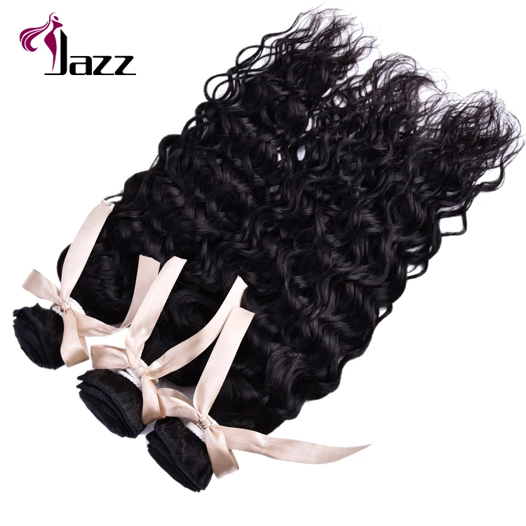 Super quality water wave hairreal brazilian human hair extension