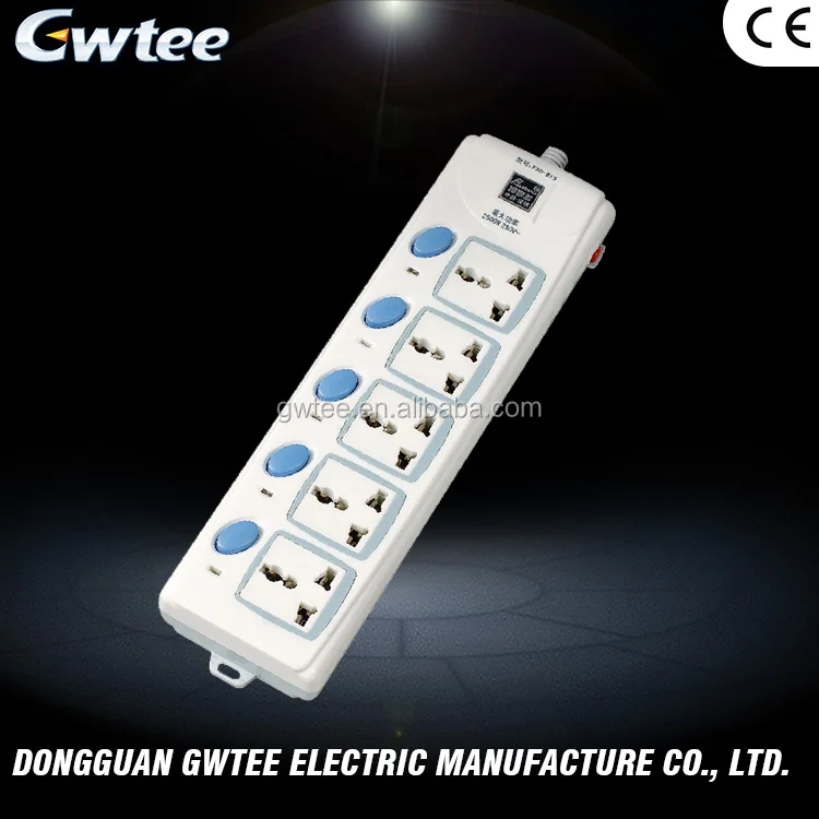 2016 самых продаваемых продуктов 220-250 В 10A 2500 Вт FXD-B19 зарядное устройство power strip