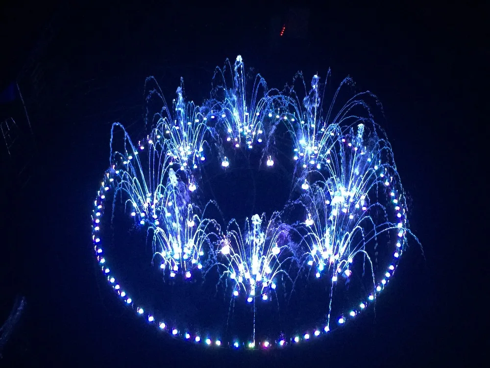 how to draw a musical dancing fountain design