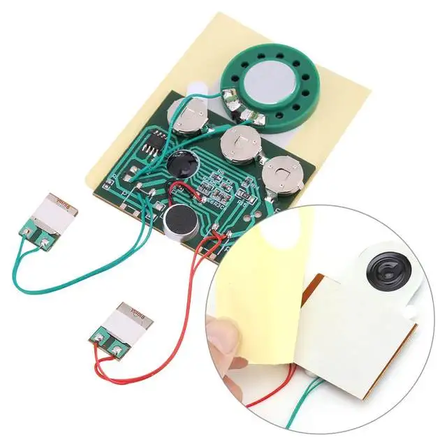 recordable sound module for greeting card, photosensitive sound sound audio music recordable board recorder chip pro