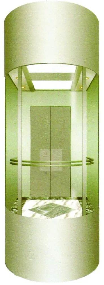 China manufacturer Commercial Passenger Glass Round Elevator