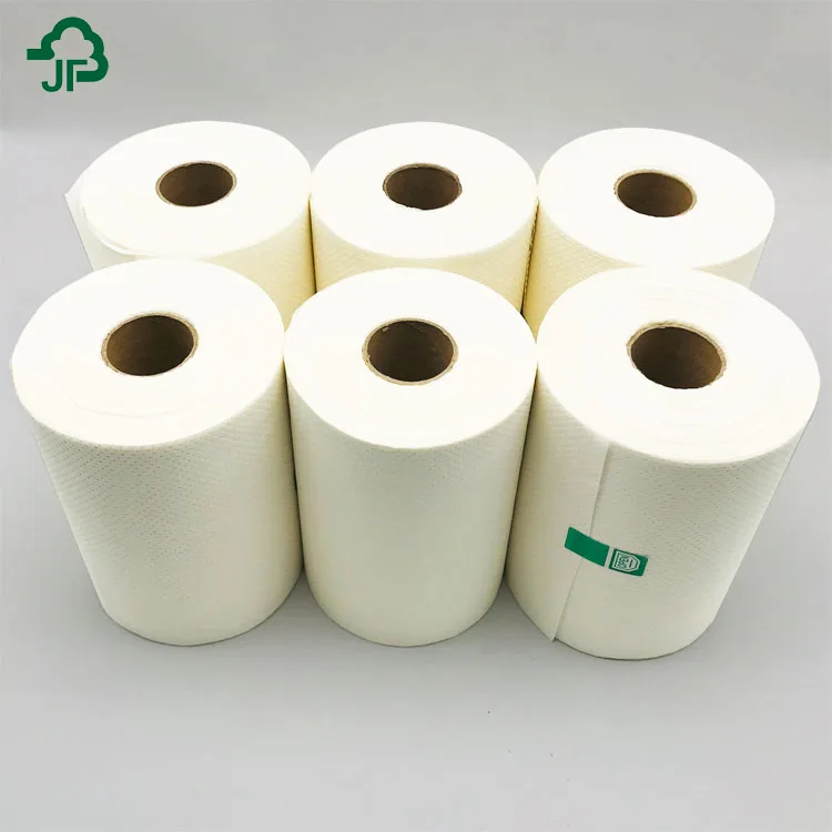 100% Virgin Pulp White Commercial Paper Hand Towel Roll With Dot Embossing