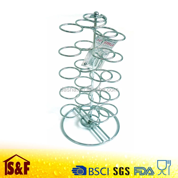 Metal Electroplated Coffee Pod Holder/Keurigs K Cups Holder, Multiple Colors