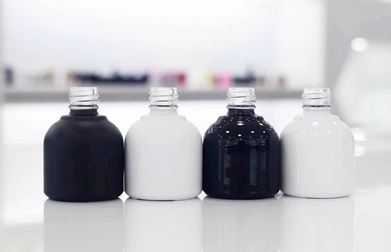 15ml empty unique glass pot for color gel custom polish nail bottle nail glue gel bottle