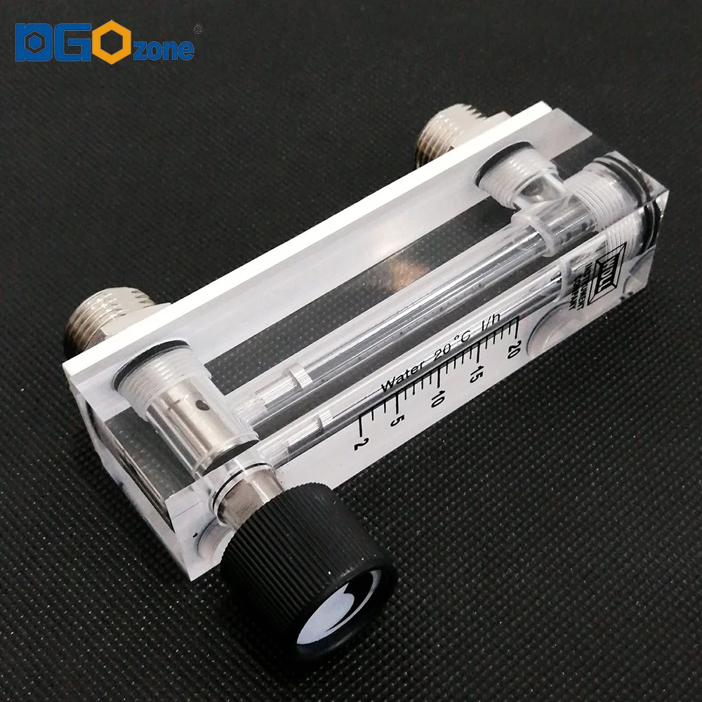 20L water flow meter acrylic flowmeter panel water flow meters 2 l/h glass water rotameter