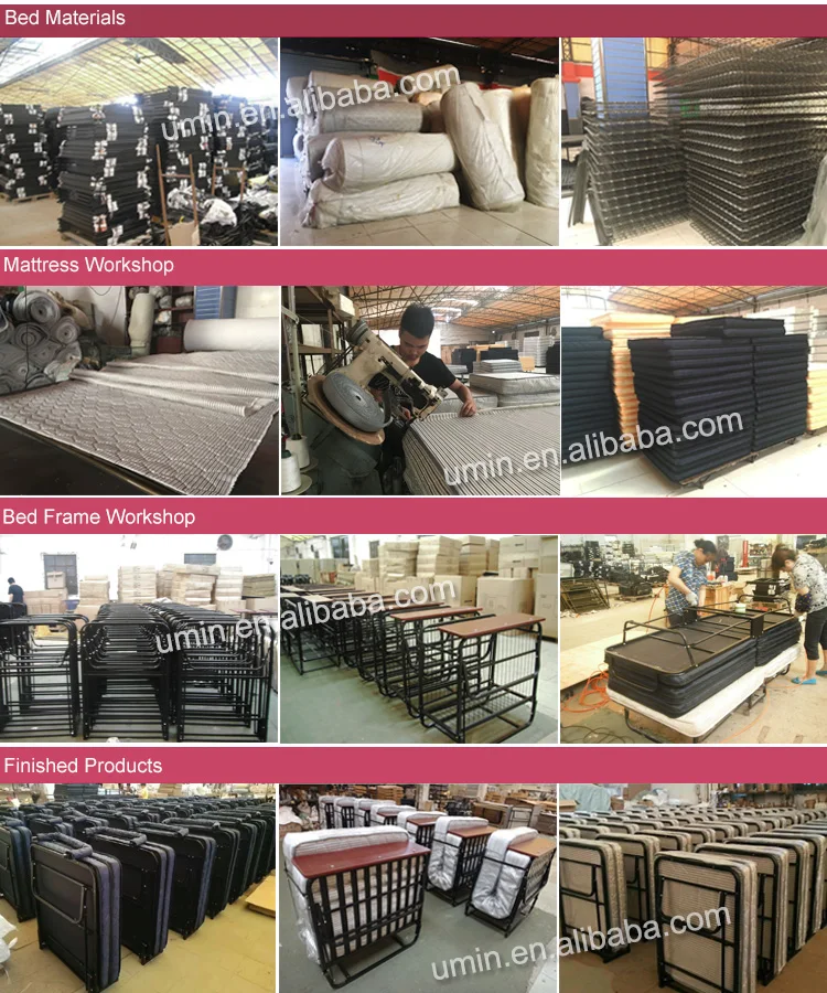 Portable Single Size Memory Foam Folding Bed For Adults