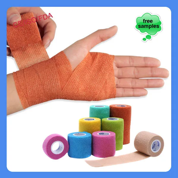 
High Quality Sports medical color self adhesive Bandage boxing tape 