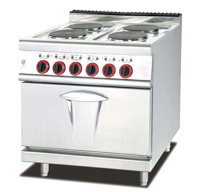Для готовки еды из нержавеющей стали, оборудование 4 горелка горячая плита электрическая плита диапазон с духовкой