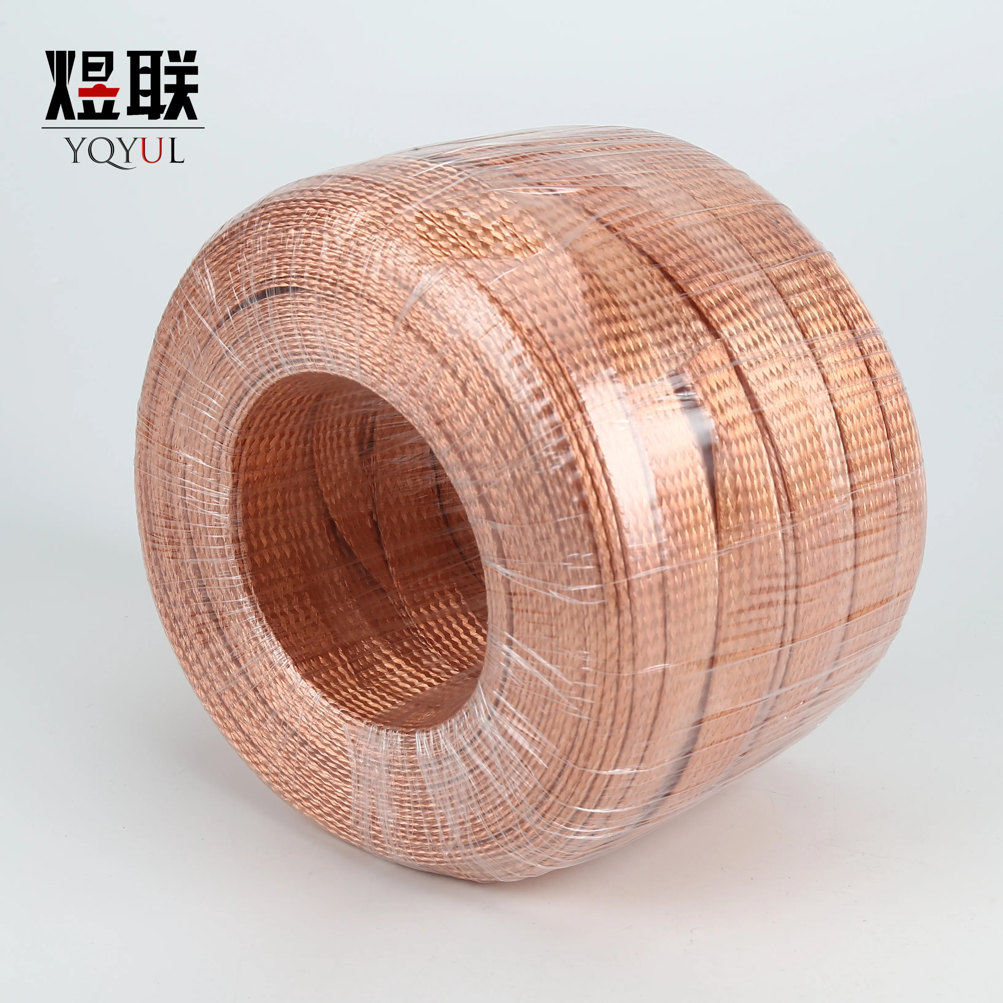 dia 0.05mm bare Copper flat braided wire  grounding tape