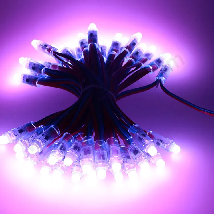 
Trade Assurance 5V 12V Digital Colorful DMX Led Lighting 12mm Point Source UCS512 Bullet Pixel Led Light 
