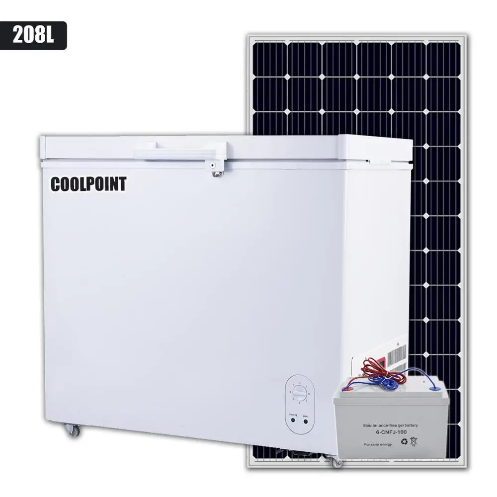 solar panel ice cream bike with 208L solar freezer