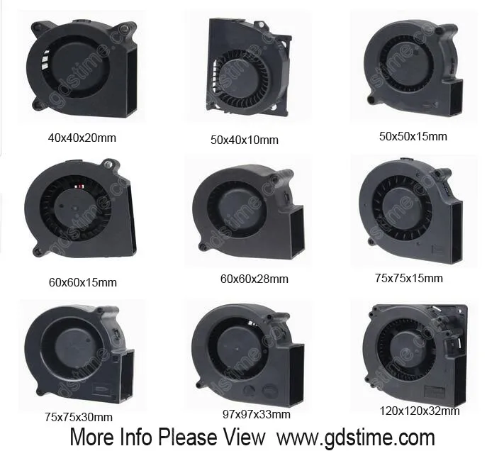 Gdstime GDB12032 5 inch 12V 24v 120x120x32mm 120mm High Speed Big Airflow Dc Brushless Blower Fan air cooling fan
