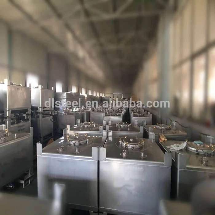 
custom 500L stainless steel wine tote IBC tank container 