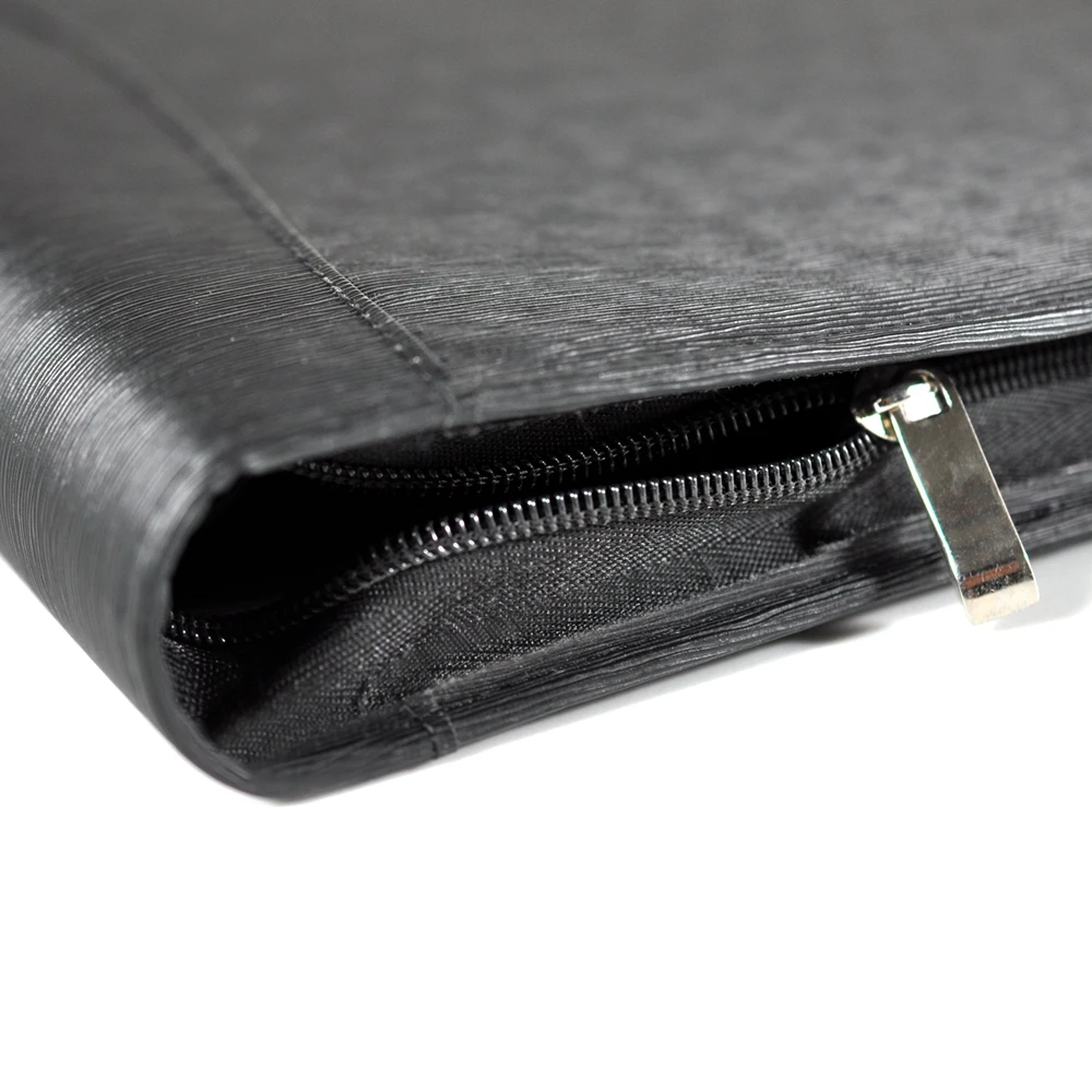 Professional high quality a4 size leather document portfolio case