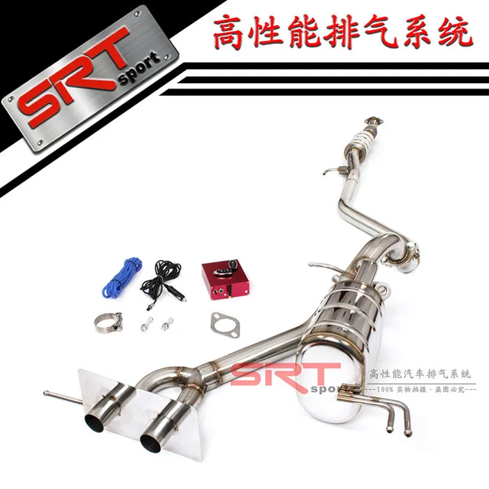 Exhaust system for Hyundai Veloster 1.6L/1.6T downpipe with catalytic cat back with valve control stainless steel material