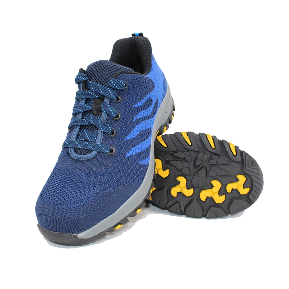 Anti-smashing Anti-vibration Active Anti Standard Slip Soles Safety Shoes Breathing Buffalo Leather for Men Mesh