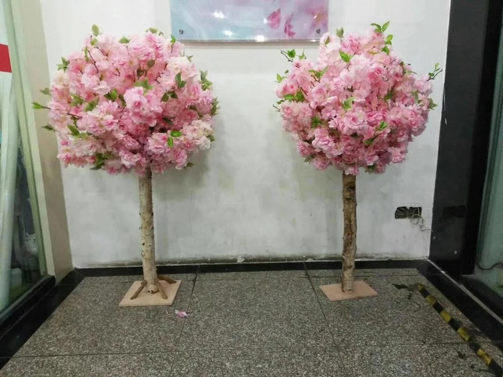 
artificial modeling cherry tree bar interior decoration simulation plant wedding hotel square living room fake tree decoration 